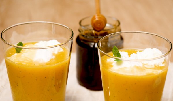 Айс нектар от праскови с мента