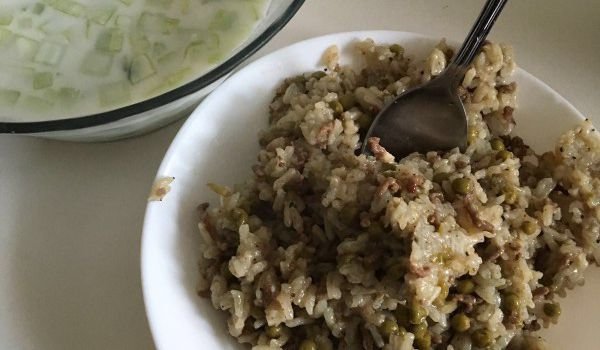 Арабски ориз с кайма и грах