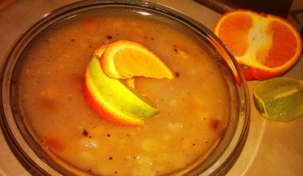 Ашуре с мандарини и лайм