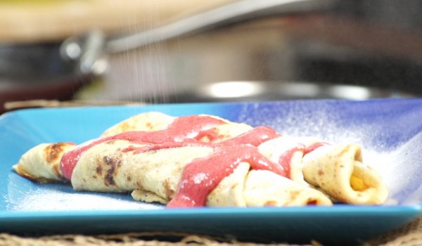 Бадемови палачинки с крем