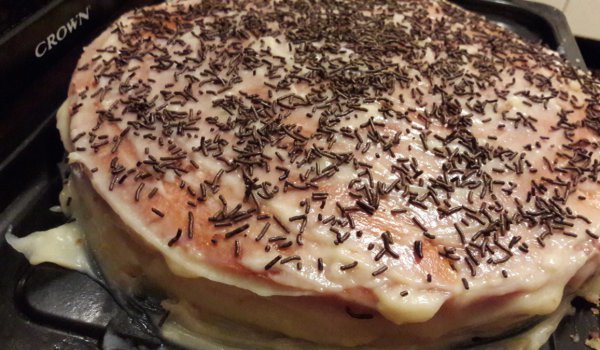 Бананова торта с много крем