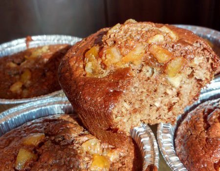 Бананово-кокосови мъфини с портокалови корички