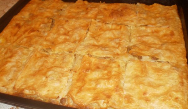 Баница с кайма и картофи