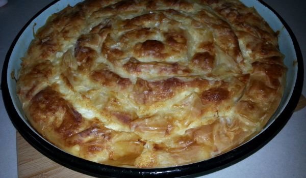 Баница с кисело мляко и сода