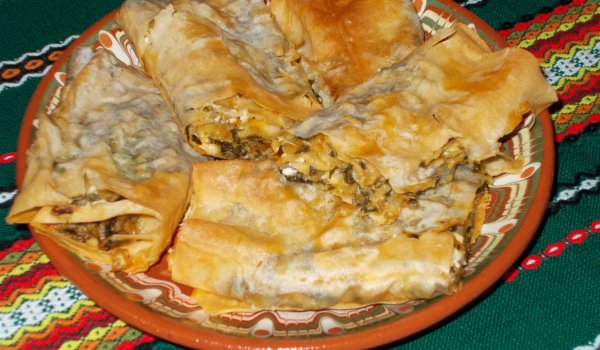Баница с ориз и лапад