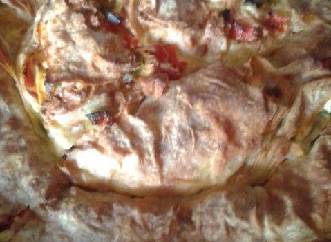 Баница с пиперки и сирене
