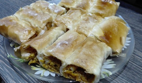 Баница с тиква и ябълки
