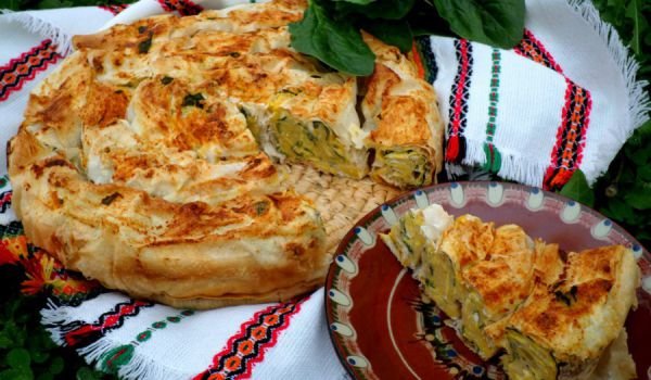 Баница със спанак с кори на сач