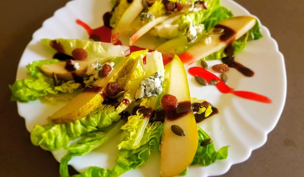 Бейби маруля с круши и синьо сирене