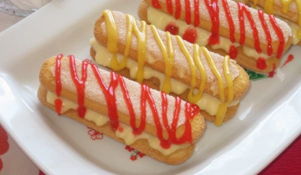 Бишкотени сладки с ванилов чийз крем