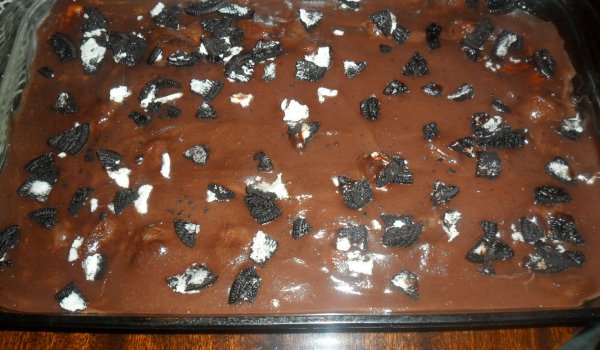 Бисквитена торта с крем Оле и сладко от ягоди