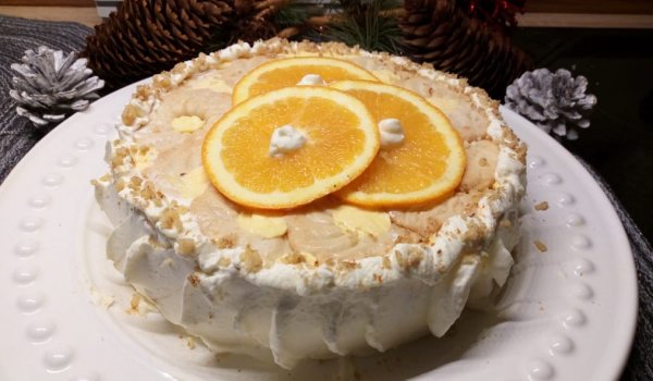 Бисквитена торта с маскарпоне и яйца