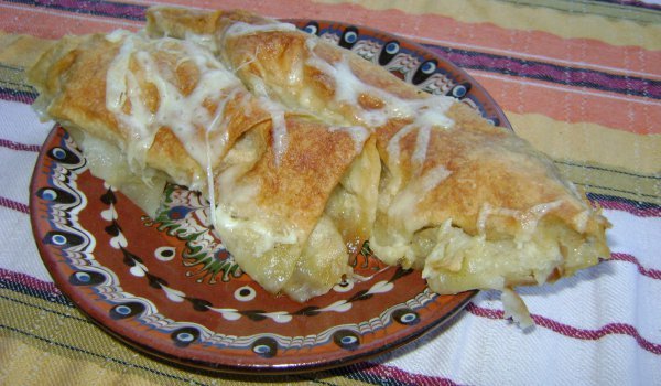 Бюрек с печени кори на пещ