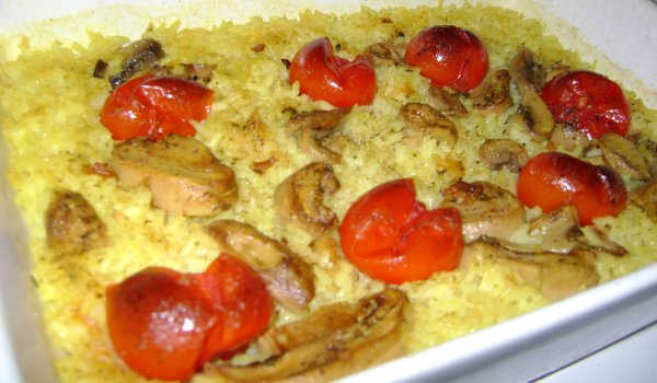 Бланширан Ориз на Фурна