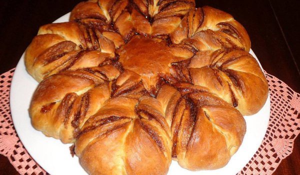 Бриош с течен шоколад