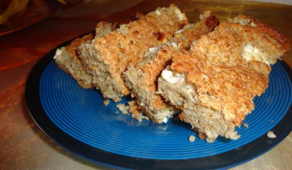 Бъркана баница с овесени ядки