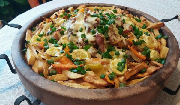 Бърз сач с месо и зеленчуци