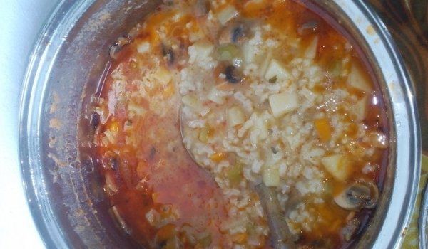 Бърза и вкусна супа с печурки