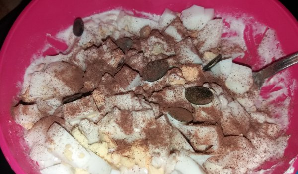 Бърза закуска с извара и банани