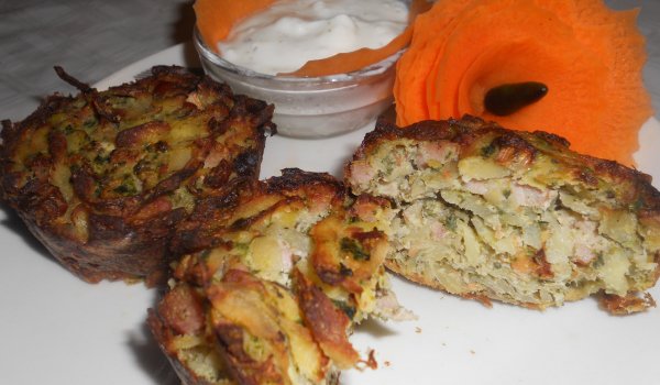 Бързи солени картофени кошнички