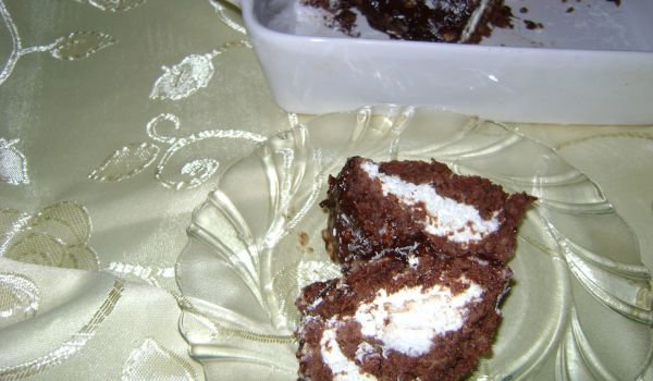 Бързо руло с шоколад и сметана