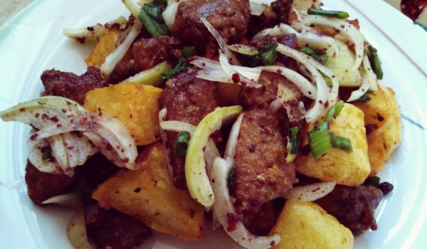 Черен дроб по албански