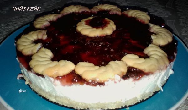 Чийзкейк със сини сливи