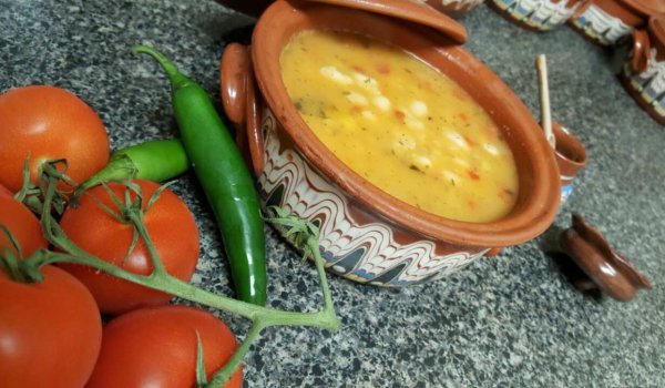 Чорба от зрял боб по шопски