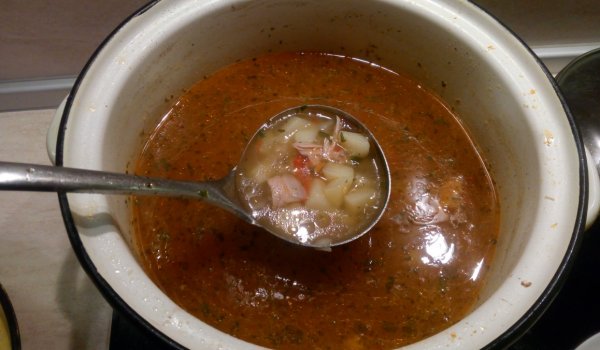 Чорба с домашно пиле