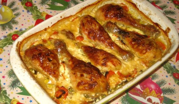 Чудно пиле в сметанов сос