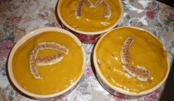 Десерт с тиква и бисквити