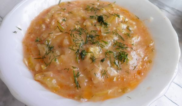 Диетични задушени тиквички