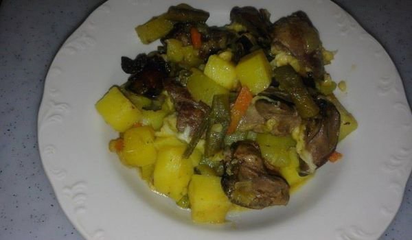 Дробчета с микс от зеленчуци на фурна