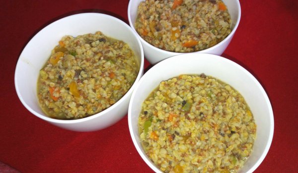 Елда с булгур, гъби и тиква за берекет