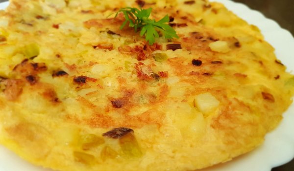 Фритата с Праз и Картофи