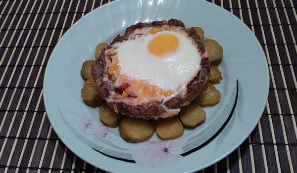 Гювечета с кайма и кашкавал