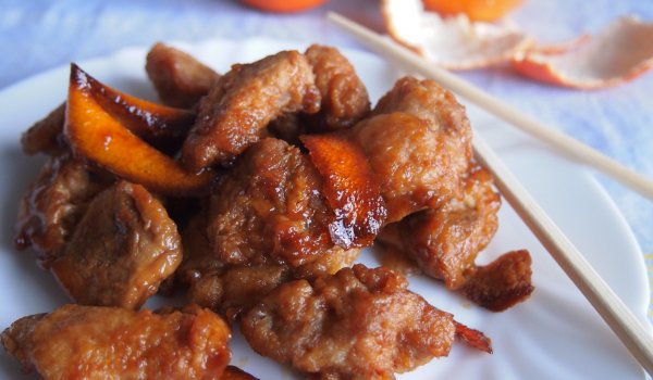 Глазирани пилешки хапки с цитруси