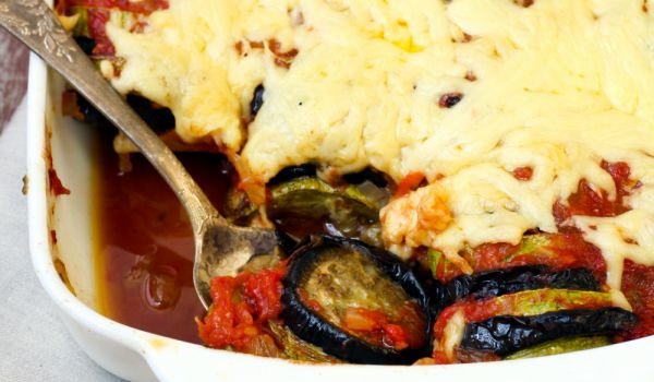 Гратен от тиквички и патладжан