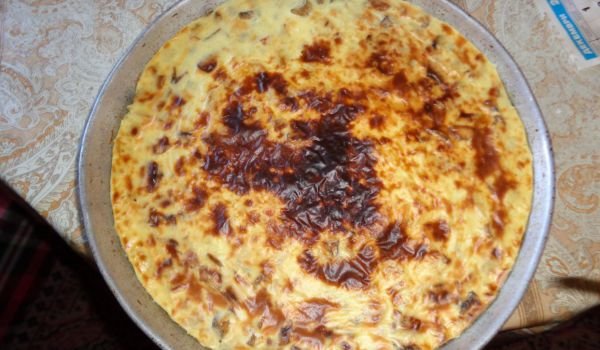 Гъби с ориз и заливка