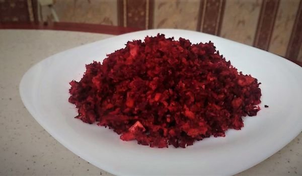 Хайвер от моркови и червено цвекло