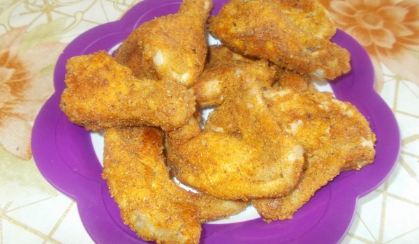 Хрупкави панирани крилца