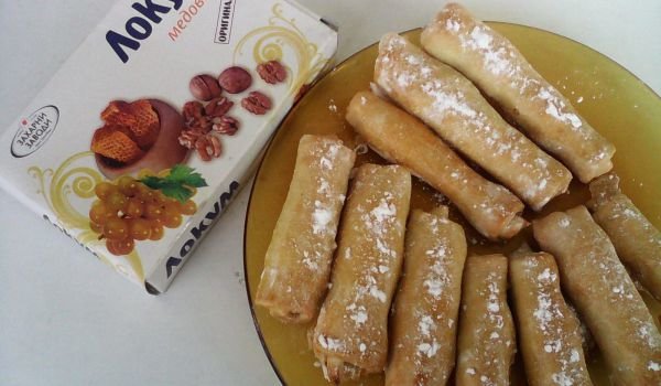Хрупкави пурички с локум