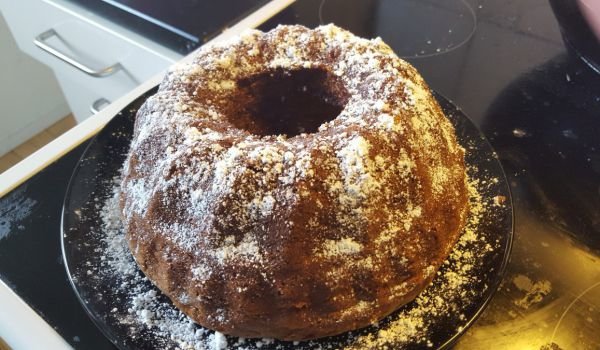 Ябълков пай във форма за кекс