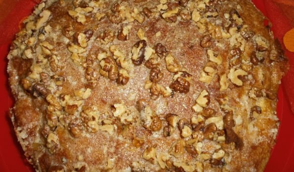 Ябълков сладкиш със заливка