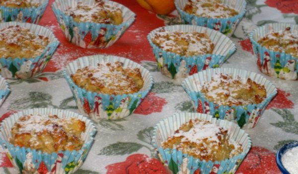 Ябълкови мъфини с извара и овесени ядки