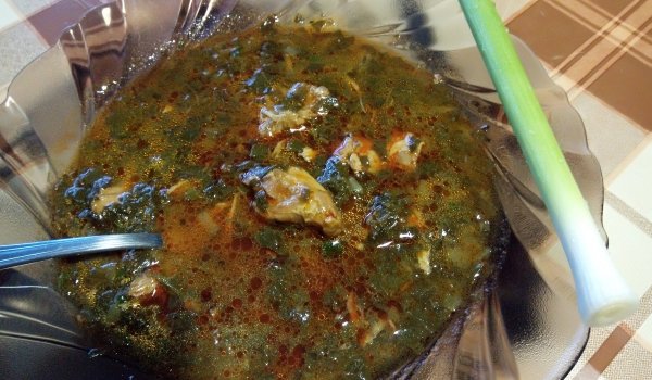 Яхния от лапад с печено заешко