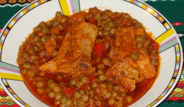 Яхния от Ребърца с Грах