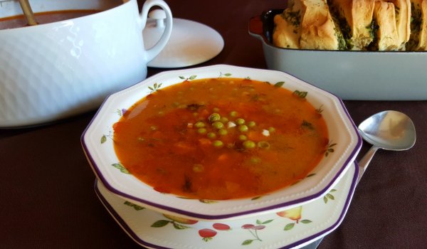 Яхния от замразен грах