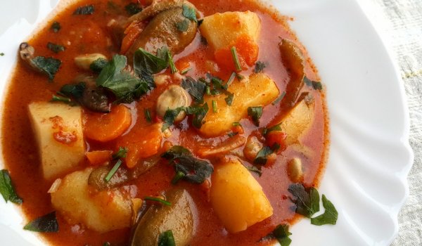 Яхния от замразена бакла