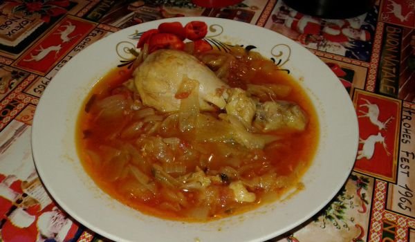 Яхния по Овчеполски с пилешко месо